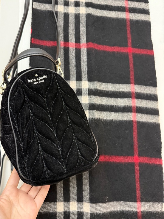 kate spade Handbags - kate spade Black Velvet Quilted Mini Backpack Crossbody